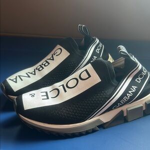 Dolce & Gabbana Monochrome Slip-On Sneakers